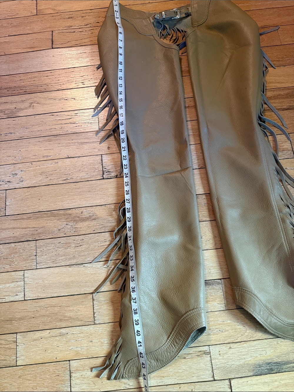 Tan Leather show Chaps - Picture 8 of 13